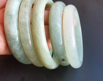 Inner 58mm,60mm,62mm,63mm,66mm,67mm,Circle smooth natural rainbow jade stone band Bangle,Chinese Xiuyu jade, woman/man band bangle,best gift