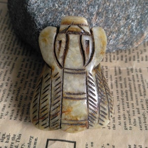 Carved yellow Jade pendant, Dragon brown jade Pendant double face, charm jade gemstone bead Amulet Talisman pendant Necklace Jewerly Link w3