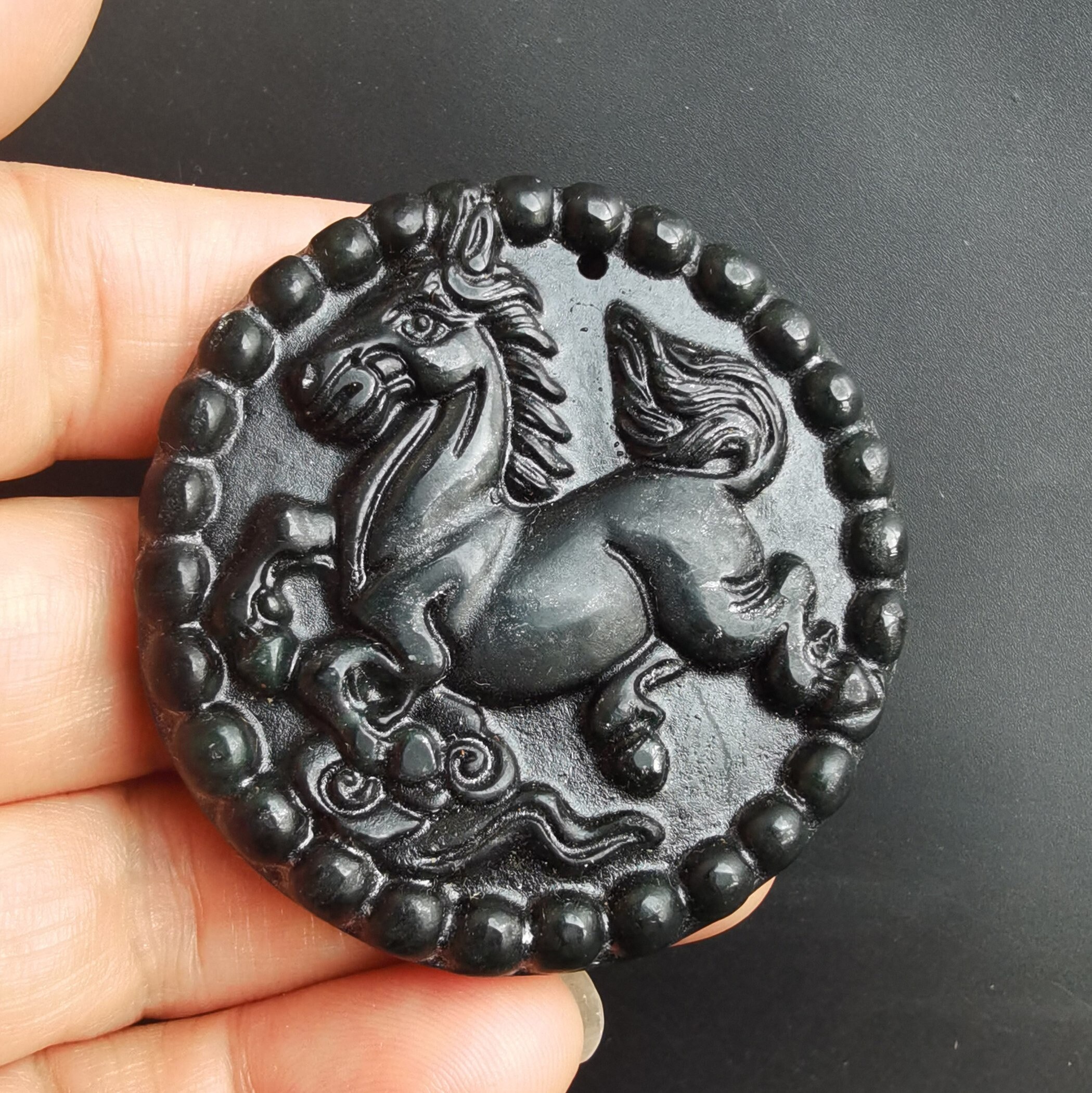 Chinese Zodiac Circle Horse Natural 