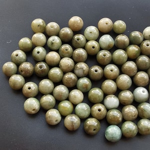 7mm Round smooth,spacer,natural jadeite stone beads, Round smooth  Grade A Natural jade stone, Amulet beads, wholesale jadeite loose beads