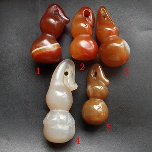 Gourd Natural agate stone Pendant,Carnelian,Red agate,white agate Pendant Head,Amulet Talisman pendant Necklace Jewerly link