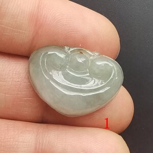 Ruyi Flower Jadeite pendant,Carved Grade A,Natural jadeite jade stone,Burmese jade Amulet necklace Pendant, Gemstone bead jewelry