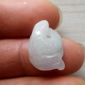 Liten tupp, apa, oxe, orm, får, drake, tiger, kanin, djur naturlig jadeit jadesten amulett hänge huvud, länk bild 4