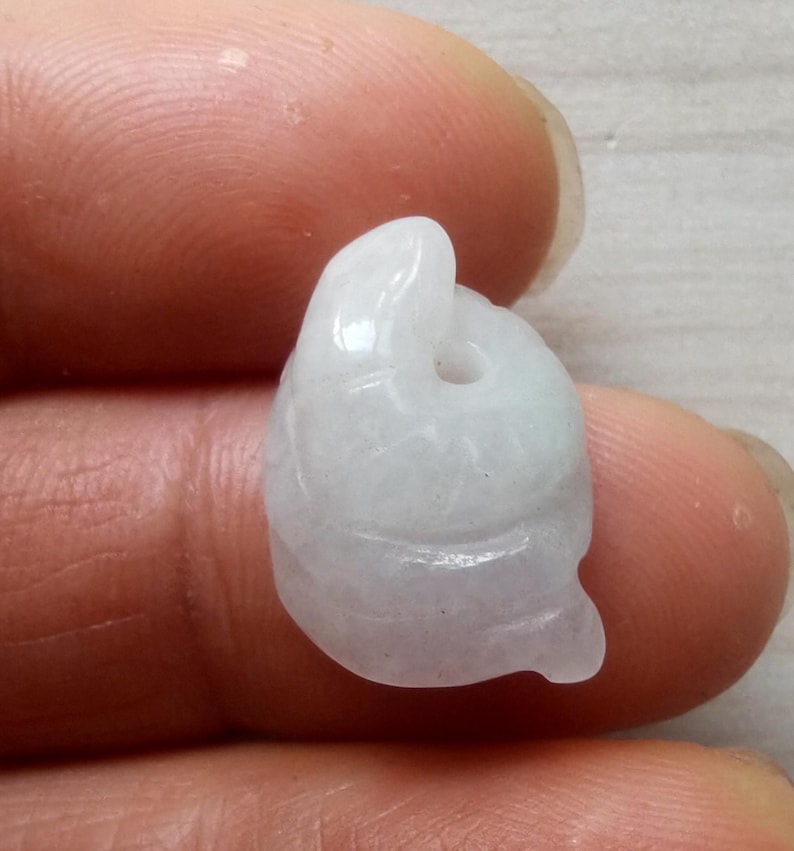 Liten tupp, apa, oxe, orm, får, drake, tiger, kanin, djur naturlig jadeit jadesten amulett hänge huvud, länk bild 4