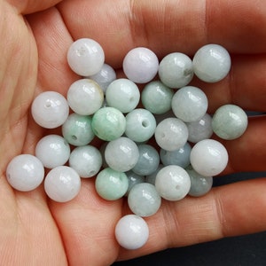9.5mm,Round smooth,spacer,natural jadeite stone beads, Round smooth  Grade A Natural jade stone, Amulet beads, wholesale jadeite loose beads