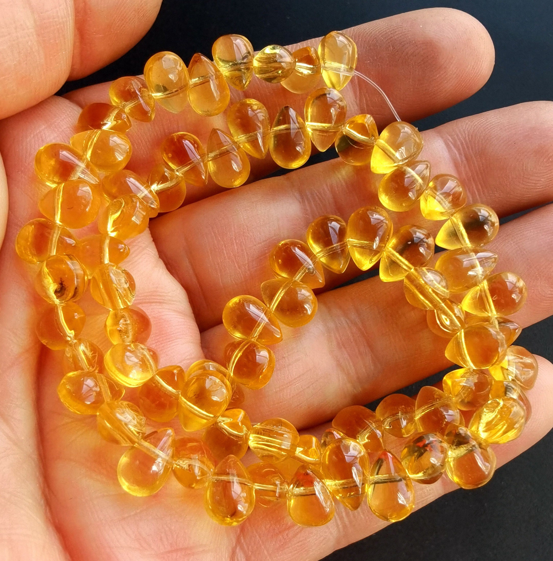 Loose Beads Light Yellow Glass Beads FULL STRAND 11 Etsy