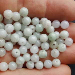 6mm Round smooth,spacer,natural jadeite stone beads, Round smooth  Grade A Natural jade stone, Amulet beads, wholesale jadeite loose beads