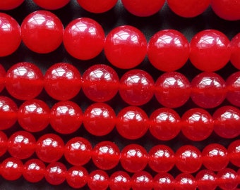 Round red Jade strand,4mm 6mm 8mm 10mm 12mm 14mm 16mm,charm jade stone, loose beads, diy beads,gemstone, full one strand 15.5"