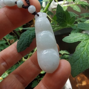 Happiness kidney bean natural Burmese Jadeite Jade stone pendant,Grade A,Amulet for making handmade necklace jewelry,wholesale Gemstone bead