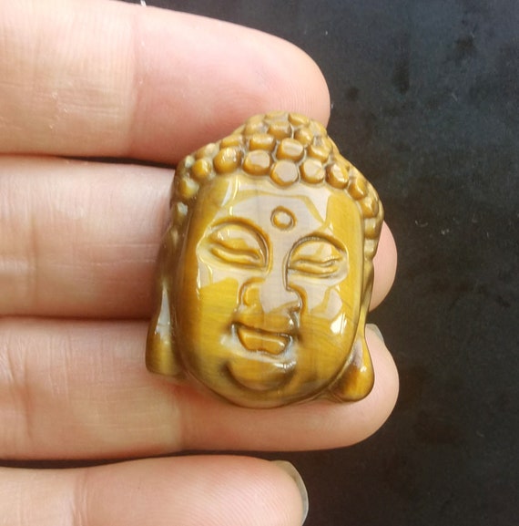 Ciondolo Piramide In Metallo Occhio Di Tigre & Pietra 3cm - Pendentifs - Foto 4