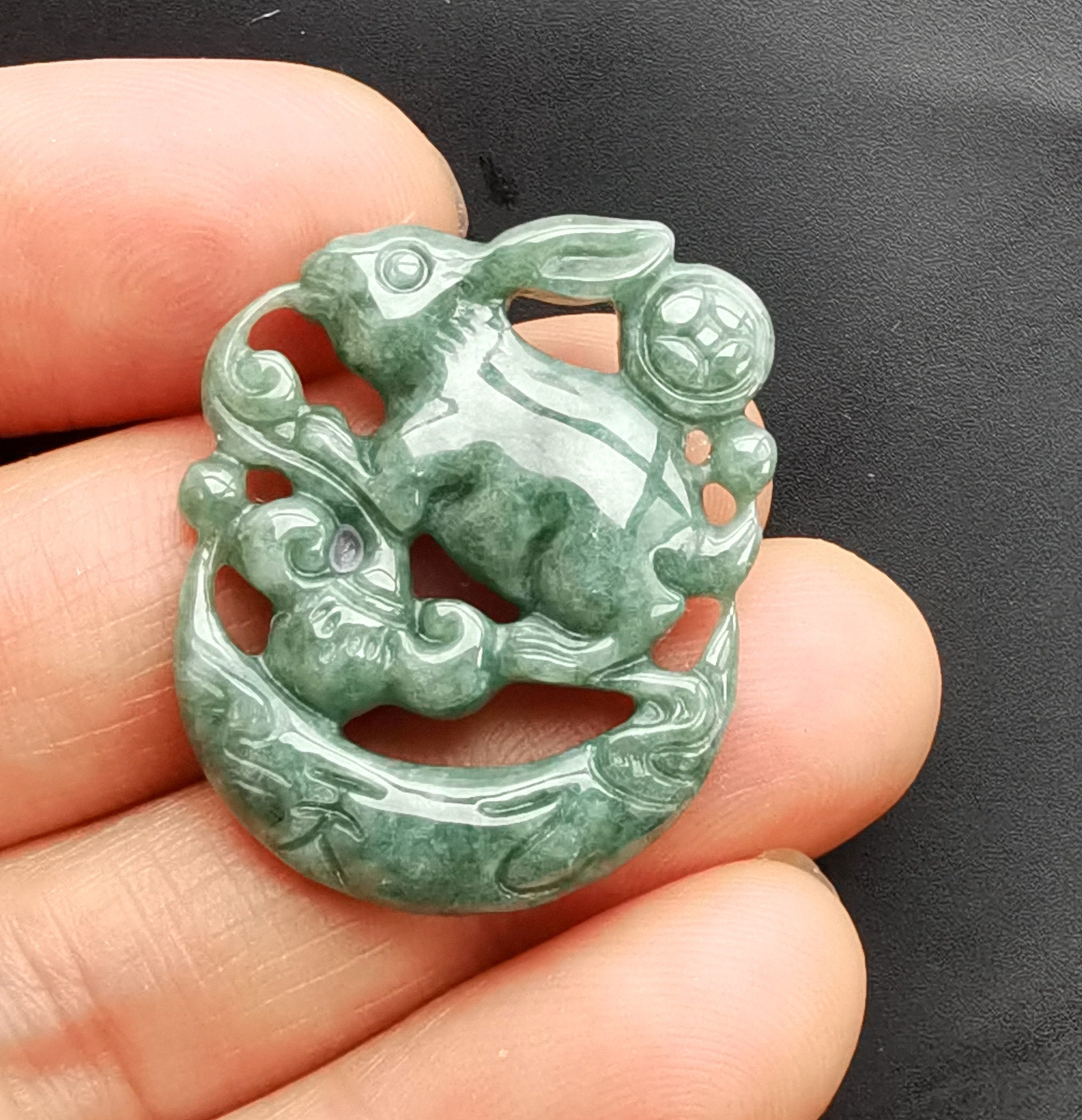 翡翠彫刻の花 - Etsy 日本