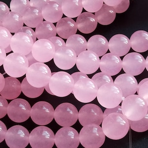 Round pink jade beads, 6mm,8mm,10mm , Gemstone bead, for Making jewelry, Full one Strand,15&quot;