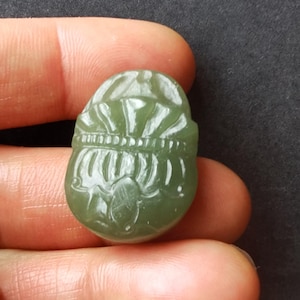 Borsa porta soldi, ciondolo in giada verde naturale autentica, perlina di pietra preziosa, amuleto talismano per realizzare collane fatte a mano, regalo di gioielli N1