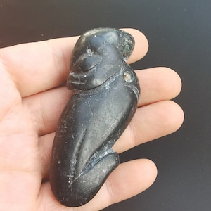 Mythical Animals Dragon Black natural jade stone pendant,gemstone bead Pendant Head,Cabochon Amulet Talisman pendant Necklace Jewerly  ZB