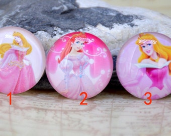 Circle Pink Fairy Princess Handmade photo glass cabochon dome bead 10mm 12mm 14mm 16mm 18mm 20mm 22mm 25mm 30mm For Ring Necklace Bracelet