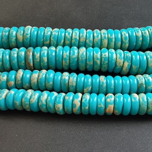 Snake Skin Jasper,3x8mm,3x10mm, Heishi Beads,Tube beads,Smooth Impression Jasper Stone Beads,Blue Sea Sediment Jasper,full one strand,15.5&quot;
