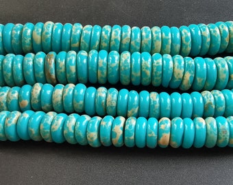 Snake Skin Jasper,3x8mm,3x10mm, Heishi Beads,Tube beads,Smooth Impression Jasper Stone Beads,Blue Sea Sediment Jasper,full one strand,15.5"