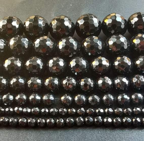 Perline A Goccia In Agata Autentica, Onice Nero, 22 X 30 Mm - Foto 4