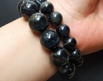 Blue Tiger Eye Stone Crystal Bracelet,6mm,8mm,10mm,12mm,14mm
