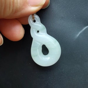 infinity word symbol natural jade stone pendant,Untreated,Amulet,gemstone,Twisted Lucky 8,Healing for making handmade necklace jewelry link