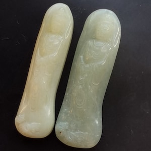 Geschnitzter Bodhisattva Ciuyu Jade Amulett Anhänger: Handgemachter Halsketten-Schmuck