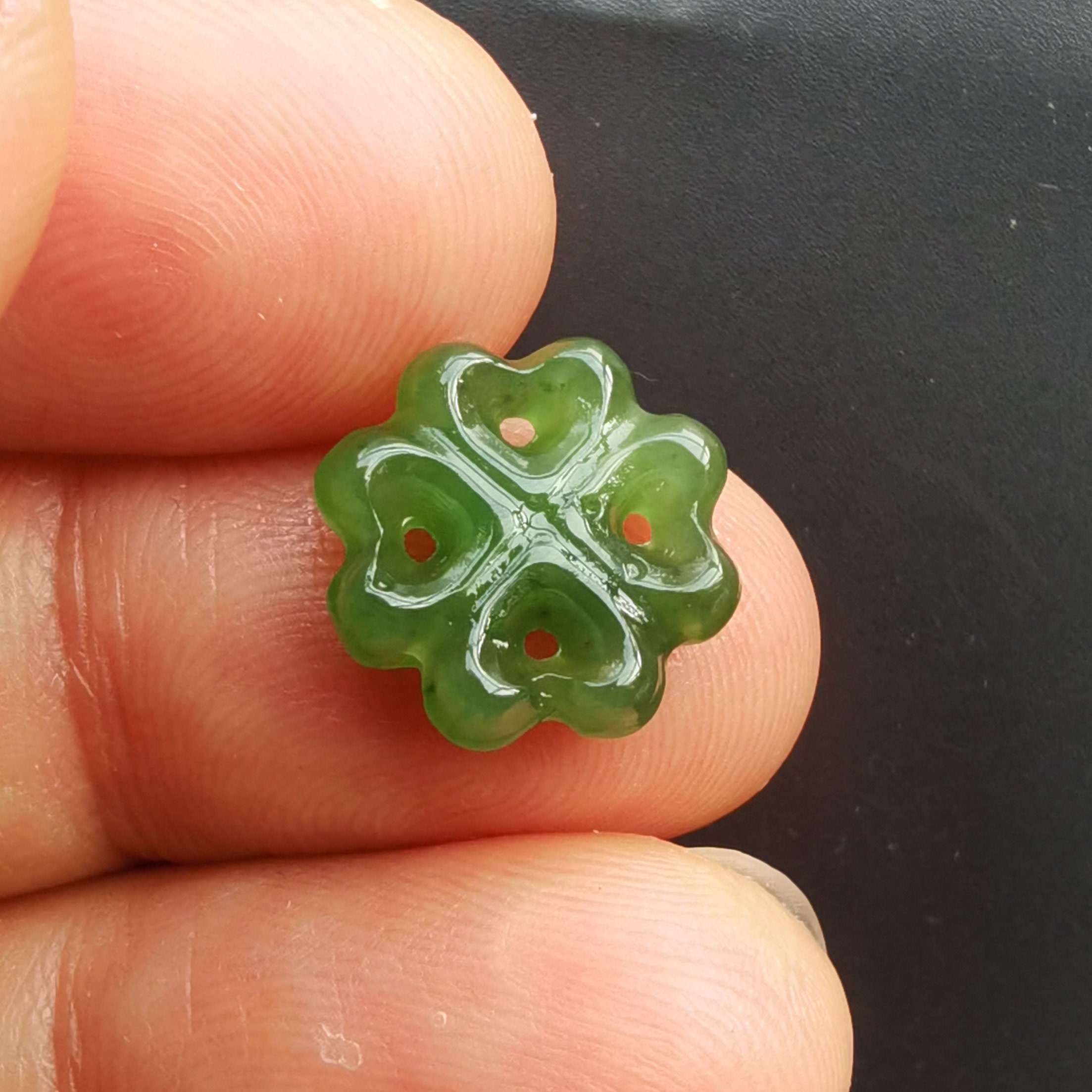 Jade clover bracelet - Etsy 日本