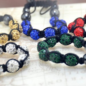 Gorgeous Crystal bead, Green Blue Yellow White Red Crystal Micro Ball, Pave Ball, Cubic Zirconia Separator Ball, Metal pave, Ball Bead 10mm