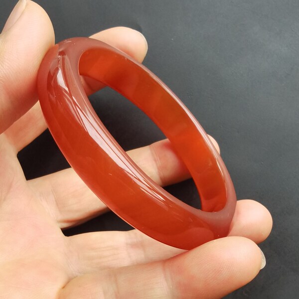 inner 52mm-56mm,carnelian,chalcedony bangle,orange red Agate stone bangle,gemstone thin bangle,Healing crystal,woman man bangle,best gift