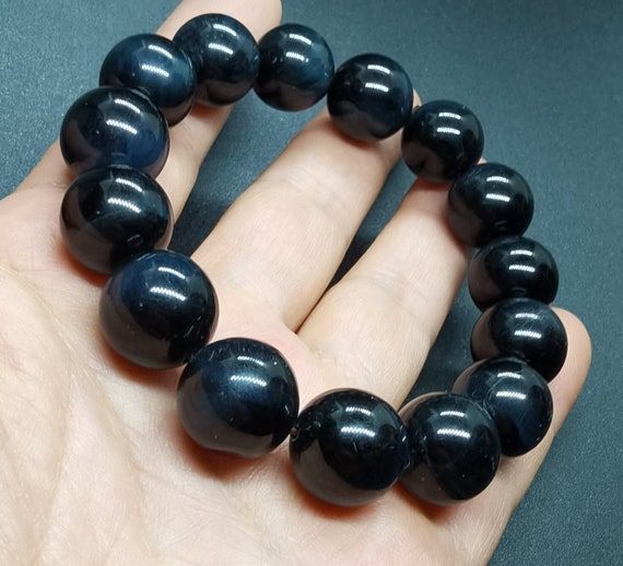 Pietra Naturale Perle Occhio Di Tigre Blu Perle Rotonde Sfuse 6 8 10 - Foto 13