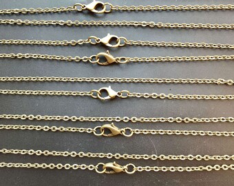 Cut Bronze Halskette, filigrane Metall-Link, 16 "-30" Schmuck Fassung, für Hand Halskette Jewerly
