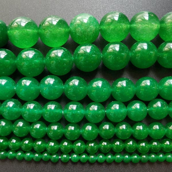 Round green Jade beads,4mm,6mm 8mm 10mm 12mm 14mm ,charm jade stone, loose beads, diy beads,gemstone, full one strand 15.5"