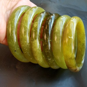 inner 54mm,60mm,62mm,63mm,65mm Circle smooth natural green jade stone band thin Bangle,Chinese Xiuyu jade,gemstone woman/man bangle