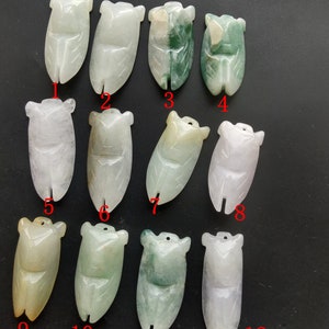 Cicada Segen burmesische Jadeit Anhänger, Klasse A natürlicher Jadeit Stein, Amulett Edelstein Perle Stein für die Herstellung von handgemachten Schmuck