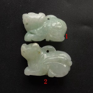 3D Tiger,Chinese Zodiac,carving natural Burmese jadeite jade stone pendant,Grade A,Amulet,wholesale bead for making handmade jewelry