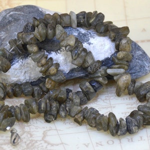 19&quot;   10mmx6mm Nugget Moonstone Jasper Gemstone stone  Full One Strand