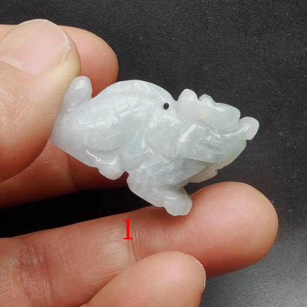 3D Dragon,Chinese Zodiac,carving natural green Burmese jadeite jade stone pendant,Grade A,Amulet,wholesale bead for making handmade jewelry