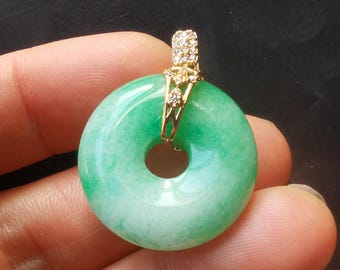 Ciondolo - Amuleto Di Benedizione Della Giadeite (tipo A). - Asia - Foto 10