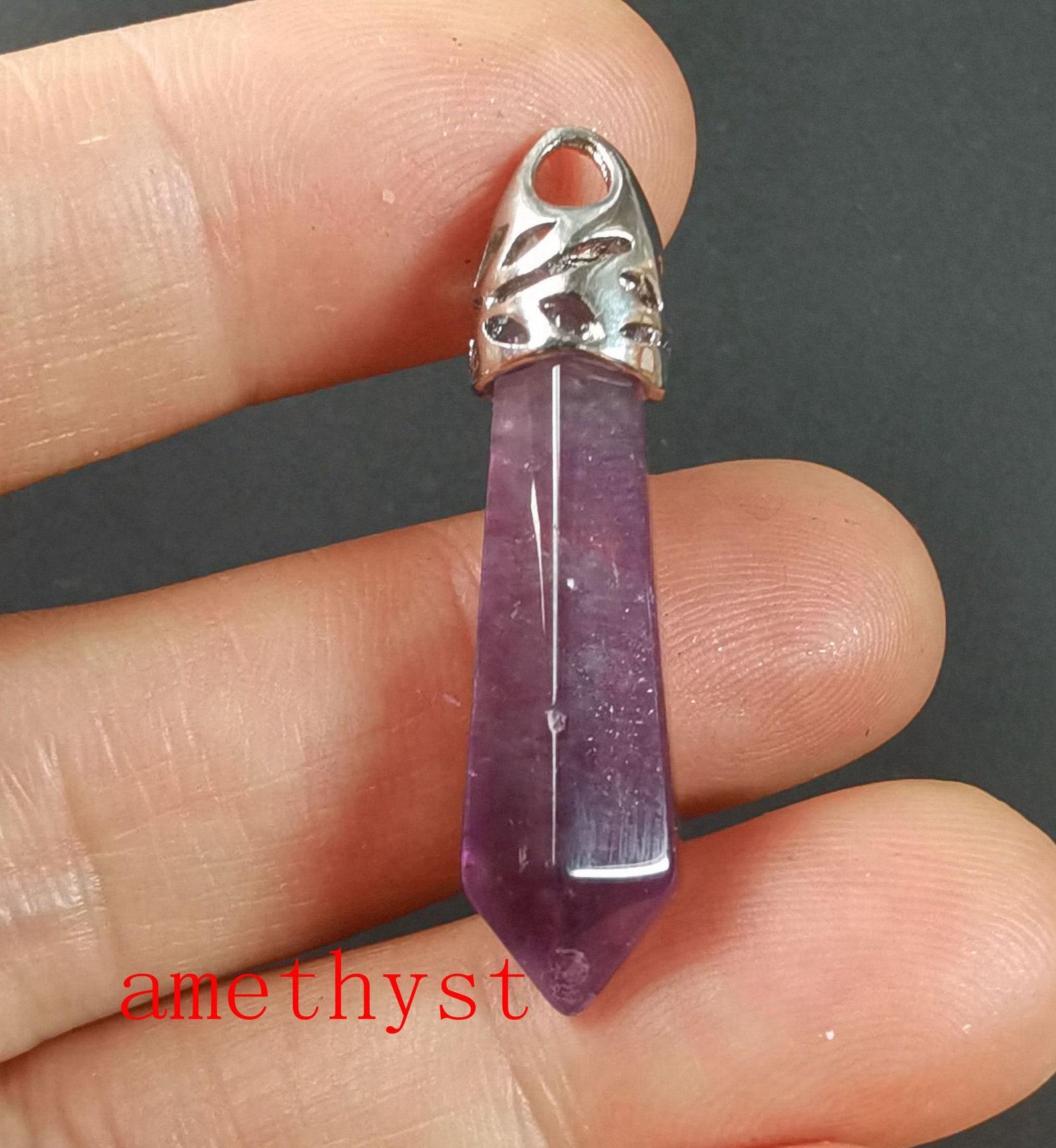 Crystal Pendantcrystal point Healing CrystalGenerator Tower Etsy