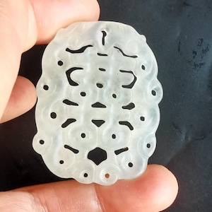 Dragon xi word Carving natural xiuyu jade stone Pendant link,charm gemstone bead,for making Amulet handmade pendant Necklace Jewelry MX