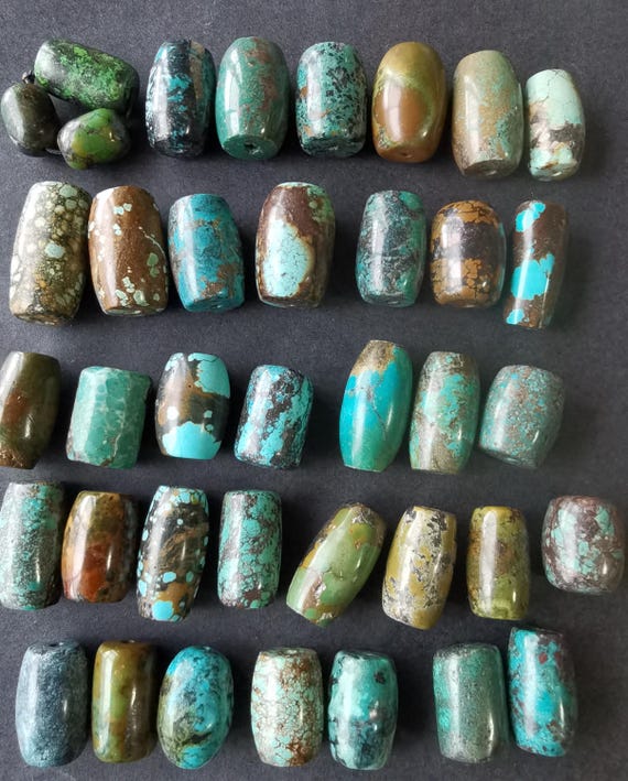 Genuine Natural Hubei Rainbow Turquoise Stone Gemstone Loose Beads