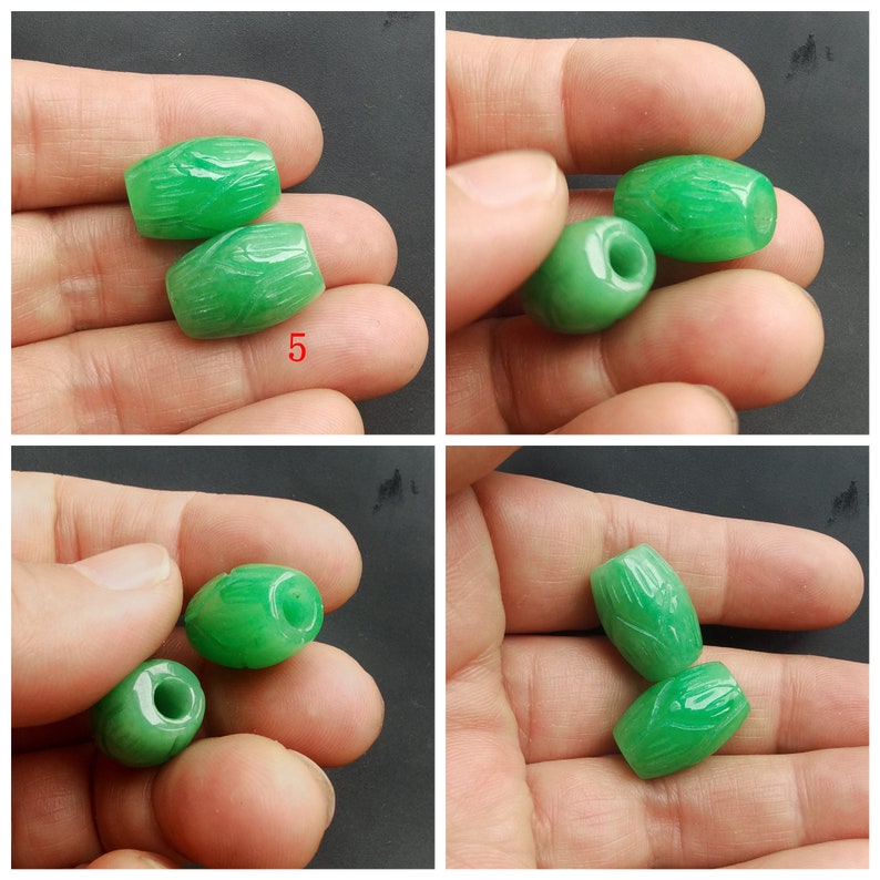 Donut,Circle Coin,Barrel,Dread green Jade stone,carving jade,Dreadlock,Dread Accessories,Hair Beads,Amulet Necklace Pendant Jewelry MG 5# Barrel 18mm