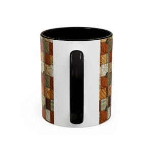 Tazza con motivo a zucche patchwork / Tazza con motivo autunnale a zucche / 11 oz e 15 oz immagine 4