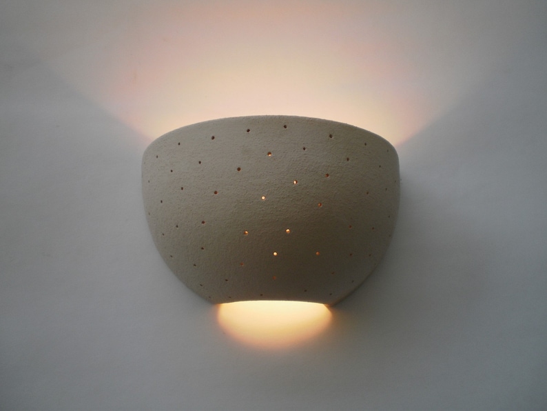 Ceramic, Quarter of small ball, Wall lamp image 4