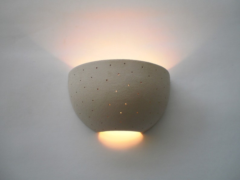 Ceramic, Quarter of small ball, Wall lamp image 1