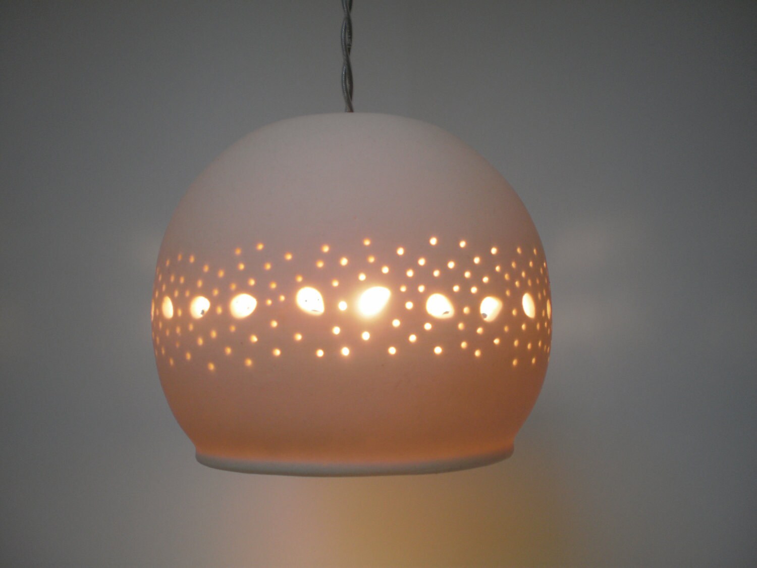 Small Porcelain Ball With Lace Etsy