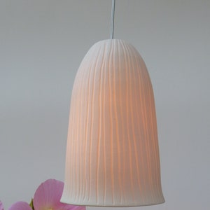 Porcelain Bell with strip, Hanging Lamp image 6