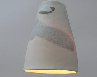Sky, Porcelain mixed with gray, Pendant light, hanging lamp