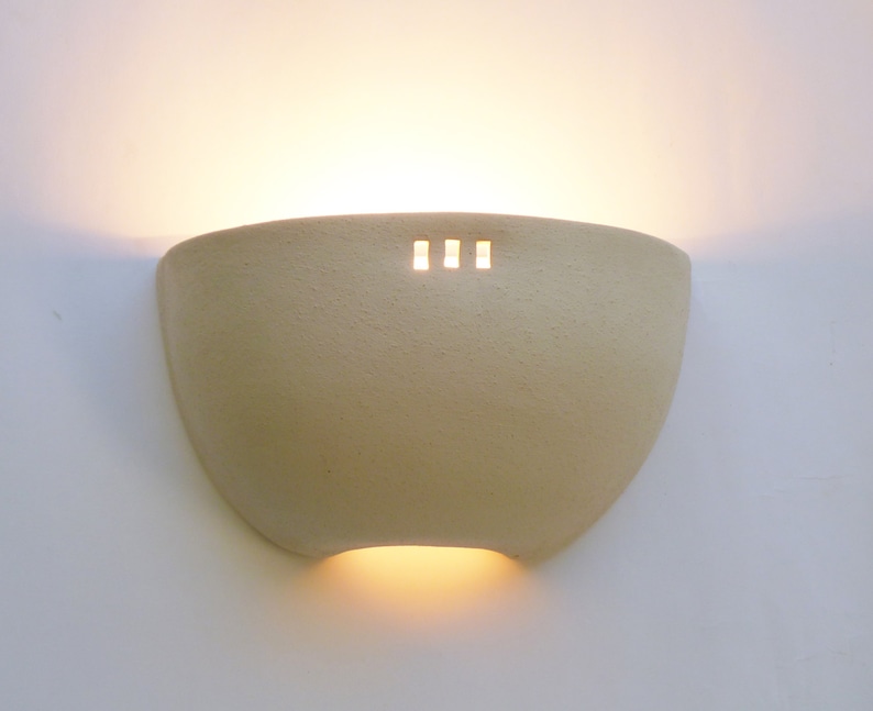 Ceramic Quarter of big ball, Wall lamp image 1