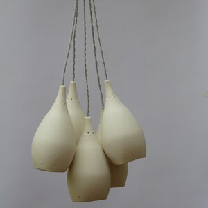 Five porcelain drops, Pendant light image 4