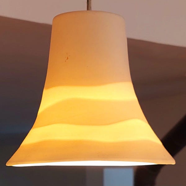 Porcelain Crown , Pendant light, Hanging Lamp